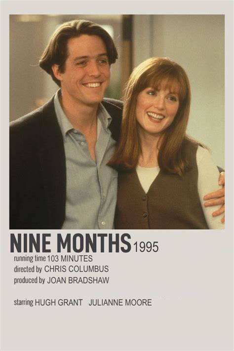 Nine Months Minimalist Movie Poster | Nine months, Hugh grant, Minimalist movie poster