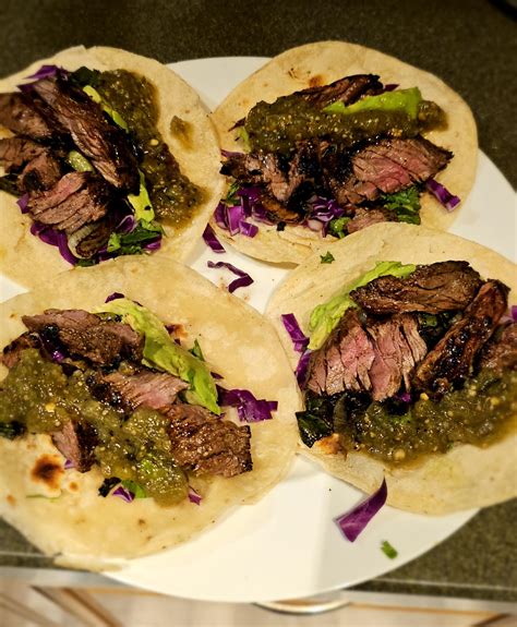 [OC] Flap steak tacos : r/FoodPorn