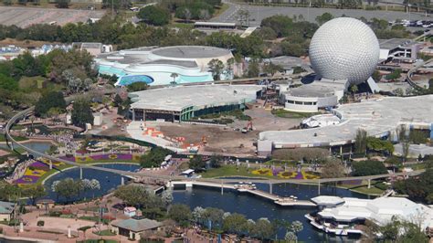 Latest Aerial Photos of EPCOT Future World Demolition