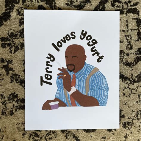 Terry Brooklyn 99 terry Loves Yogurt Quote - Etsy