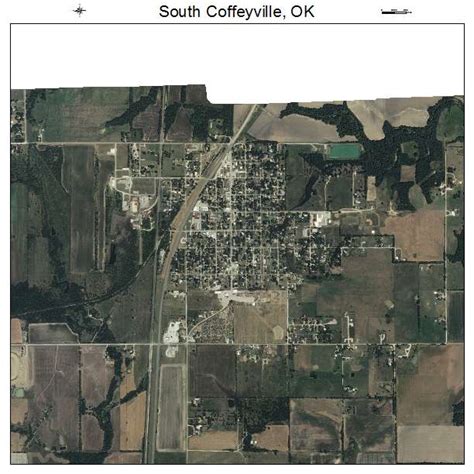 Aerial Photography Map of South Coffeyville, OK Oklahoma