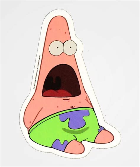 Pegatina Shocked Patrick Funny Spongebob Patrick Star Meme Camiseta ...