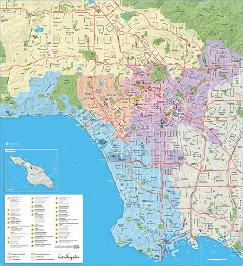 Map of greater Los Angeles - Map of greater Los Angeles ca (California ...