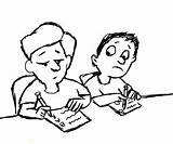 Cheating Coloring Page Pages sketch template