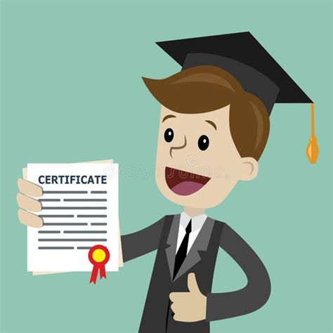 A Man in a Suit Hold a Degree Certificate of College or Business School ...