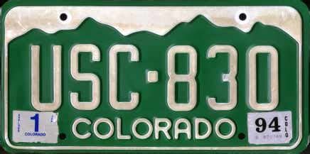 Colorado license plate history – South Platte Sentinel