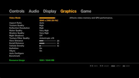 GTA IV Graphics Settings – Steam Solo