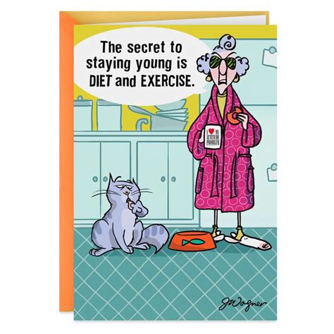 Maxine™ Staying Young Funny Birthday Card in 2021 | Birthday humor, Birthday greetings funny ...