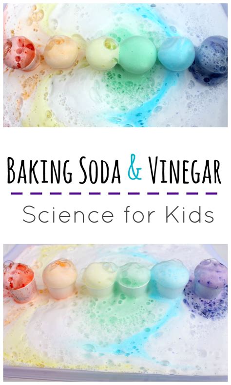 Rainbow Baking Soda and Vinegar Science | Make and Takes