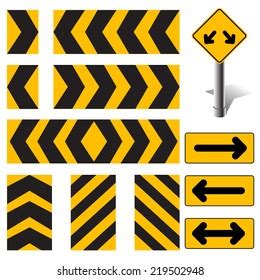 Vector Road Sign Set Stock Vector (Royalty Free) 219502948 | Shutterstock