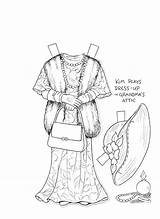 Mostly Paper Dolls Too Kims Doll Coloring Book  sketch template
