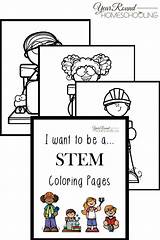 I Want To BeSTEM Coloring Pages  Year Round Homeschooling sketch template