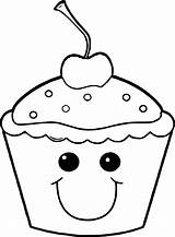 Cupcake Coloring Pages  Wecoloringpagecom sketch template