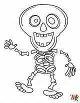 20 Skeleton Coloring Pages For Kids  ColoringPagesWKcom sketch template
