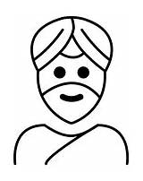 Person Wearing Turban coloring page  Free Printable Coloring Pages sketch template