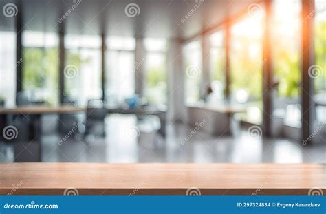 Empty Office Table, Perfect Template Stock Illustration - Illustration of organized, table ...