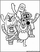 Yo Gabba Coloring Pages Free sketch template