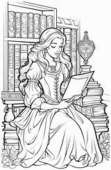 Free Download Colouring Page Elegant Women – BUJO ART sketch template