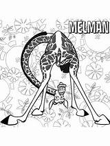 Madagascar Melman Coloring Pages sketch template
