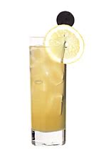 The Kos Nightlife drink is made from vodka, creme de bananes, lemon ...