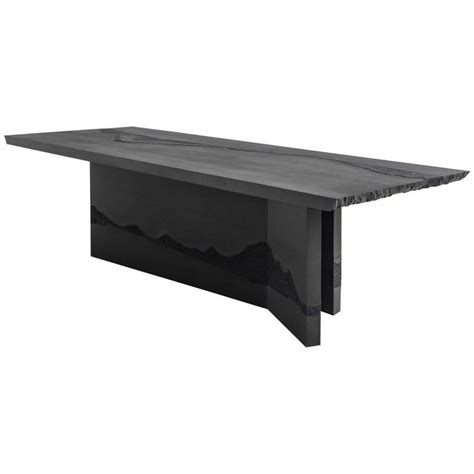 Y Dining Table, Black Cement and Black Silica by Fernando Mastrangelo | Dining room table marble ...