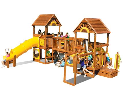 Play Village Design B - Rainbow Play Systems® Dealer in Michigan | Kids Gotta Play