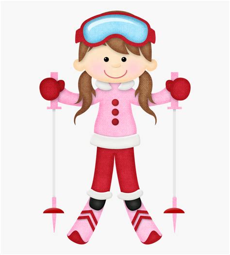 Clipart A Girl Skiing , Free Transparent Clipart - ClipartKey