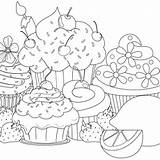 Cupcake & Muffin Ausmalbilder Malvorlagen  100% KOSTENLOS sketch template