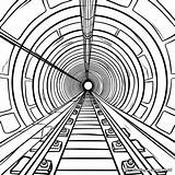Tunnel Coloring Pages Printable For Free Download sketch template