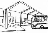 Simple Of Bus Coloring Pages sketch template