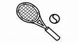 Tennis Racket Coloring Pages sketch template
