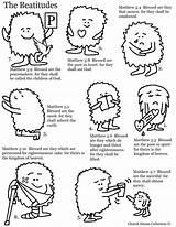 Church House Collection Blog The Beatitudes Coloring Page  Free Printable sketch template
