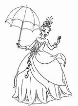 Princess Tiana Coloring Page  Free Printable Pages For Kids sketch template