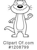 Waving Otter Clipart #1 - 2 Royalty-Free (RF) Illustrations