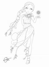 Topmodel Coloring sketch template