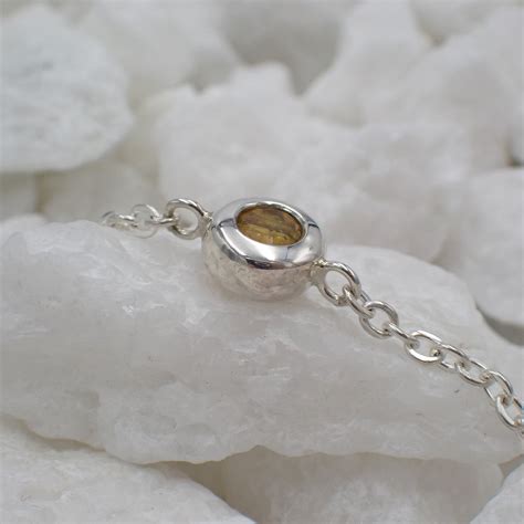 Songea Yellow Sapphire Bracelet - Sterling Silver – Megan Webb Jeweller