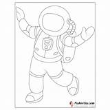 Astronaut Coloring Page sketch template