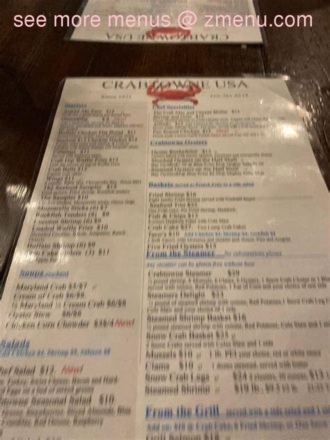 Online Menu of Crabtowne USA Restaurant, Glen Burnie, Maryland, 21061 ...