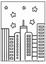 Skyline Coloring Pages sketch template