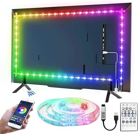 LED Lights for TV Led Backlight, 16.4ft RGB Led Strip Lights for TV ...