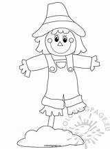 Printable Scarecrow Patterns Cut Out Sketch Coloring Page sketch template