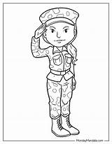 Coloring Pages Of A Soldier sketch template
