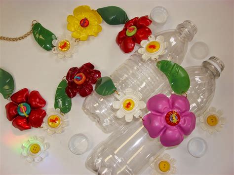 Recycle 'flower' craft with plastic bottle ~ Creative Art and Craft Ideas