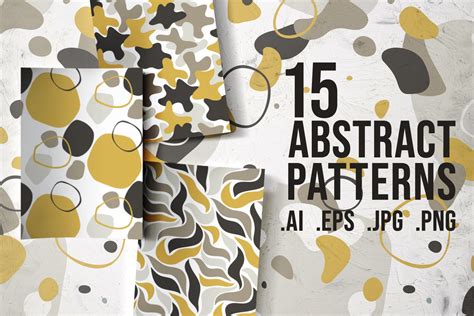 15 abstract patterns | Photoshop Graphics ~ Creative Market