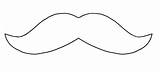 Template Mustache Moustache Coloring Sketch Page sketch template
