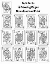 Deck Of Cards Coloring Pages sketch template