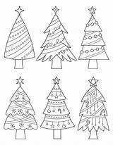 Printable Coloring Pages Of Christmas Trees sketch template