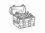 Pirate Treasure Chest Coloring Pages At GetColoringscom  Free sketch template