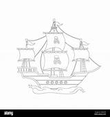 Island Pirate Ship Coloring Pages sketch template