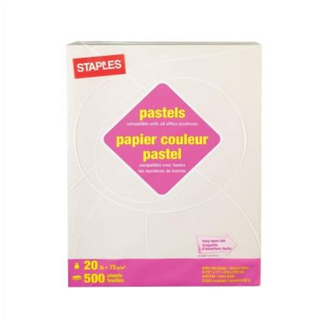 Staples Pastel Colored Copy Paper 8 1/2 x 11 Cream 500/Ream (14789), 1 ...